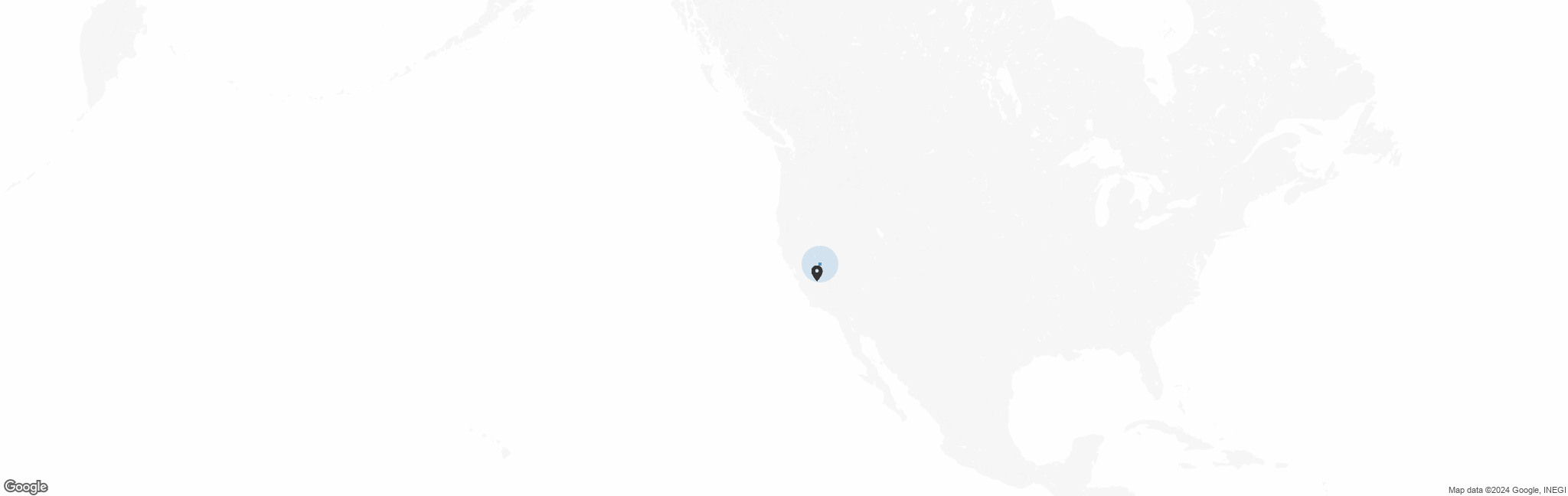 Map of US with pin of Leland Palomares Foundation Inc location