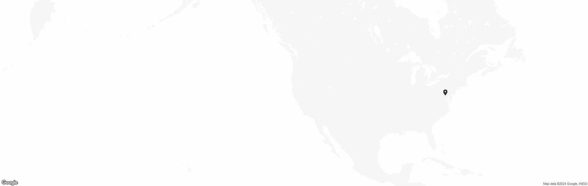 Map of US with pin of Sleep Centers of America, Inc. location