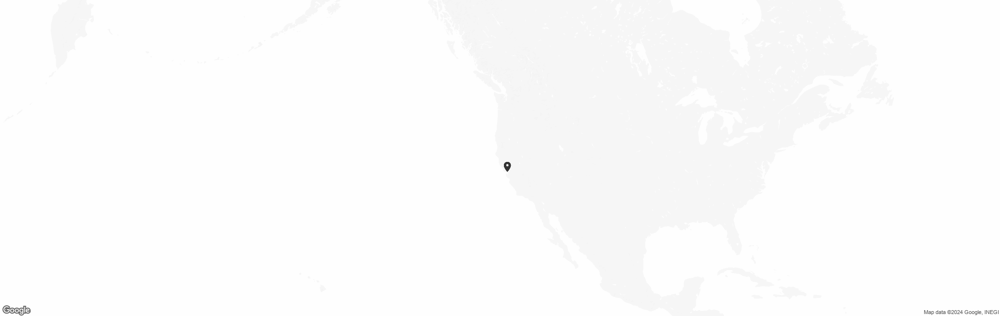 Map of US with pin of Willow Education Foundation (Bay Area Technology School) location