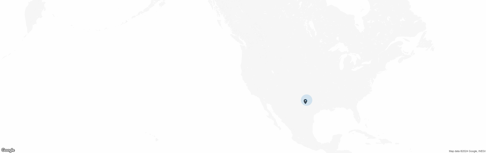 Map of US with pin of San Angelo Family Network location